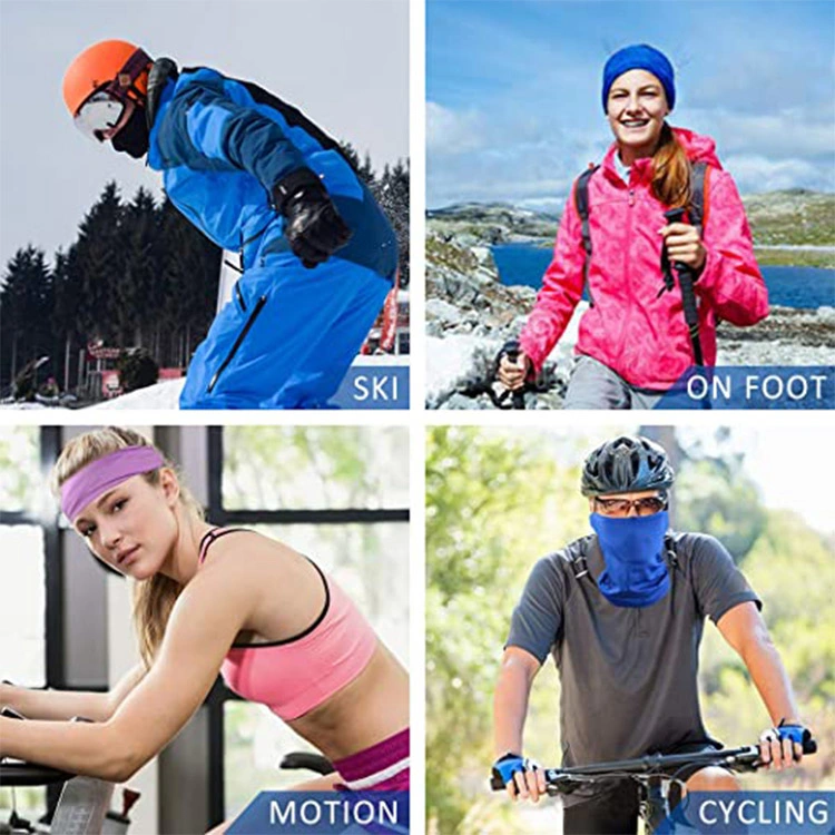 Wholesale Custom Logo Multifunctional Seamless Bandana Gaiter Magic Buffs Cycling Headwear Neck Scarf for Outdoor Sports Warm