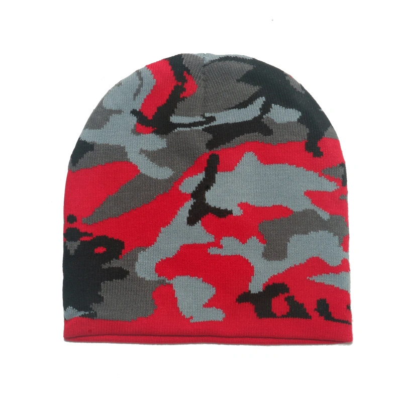 Wholesale Custom Logo Winter Warm Fashion Jacquard Beanie Hat Cap