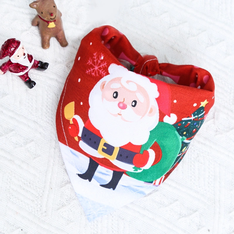 Xmas Decoration Pet Clothing Accessories Dog Bandana Triangle Scarf