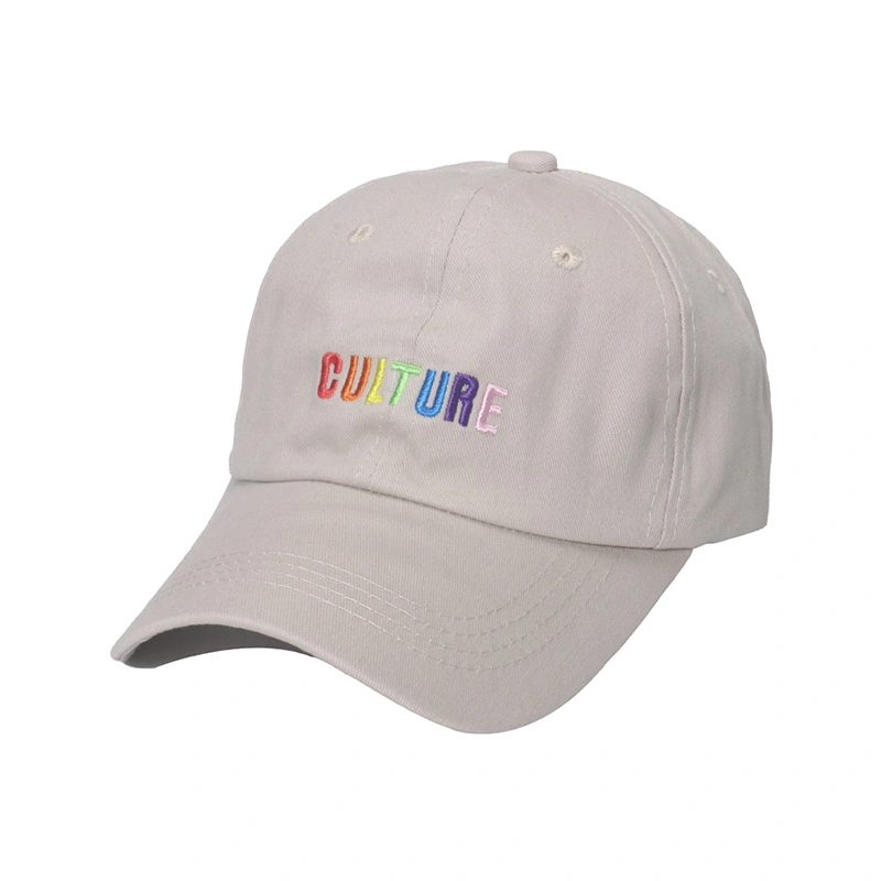 Fashion Wholesale Custom Logo 100%Cotton Adults Simple Style Sports Cap Hat