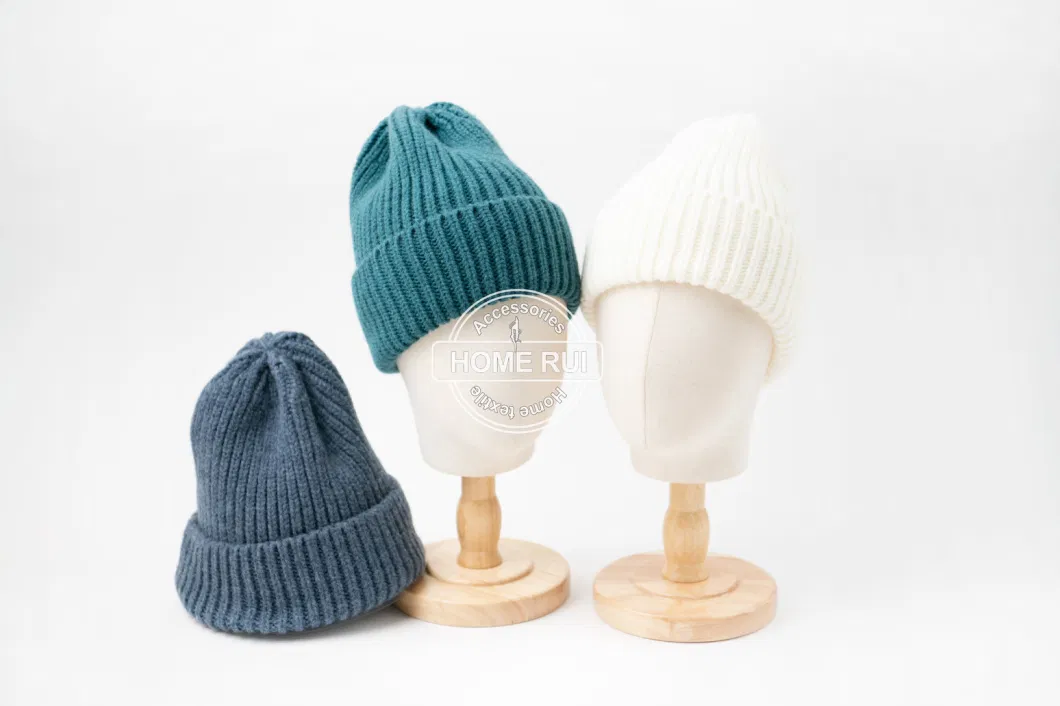 Chunky Beanie Custom Logo High Quality Small MOQ Thermal Super Soft Hats Manufacturers Furry Waffle Unisex Knitted Skully Cap