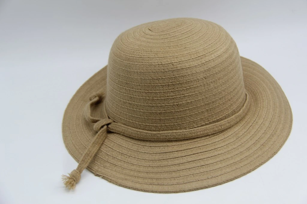 Adult Winter Polyester Straw Hat Shaping Hat Lady Style Single Color Fabric