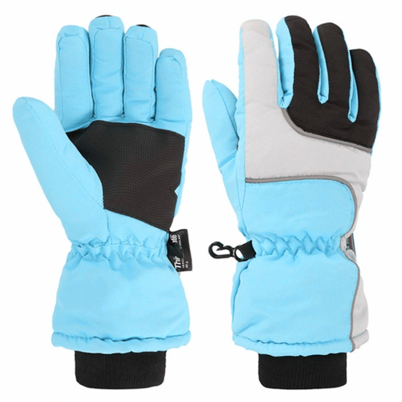 Classic Cold Weather Touch Screen Snow Ski Gloves Mittens with Knitted Cuff