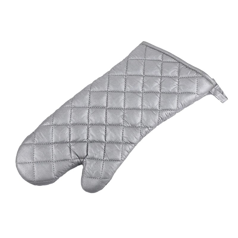 Wholesale Custom 100% Cotton Silicone Oven Glove Heat Insulated Oven Mitt