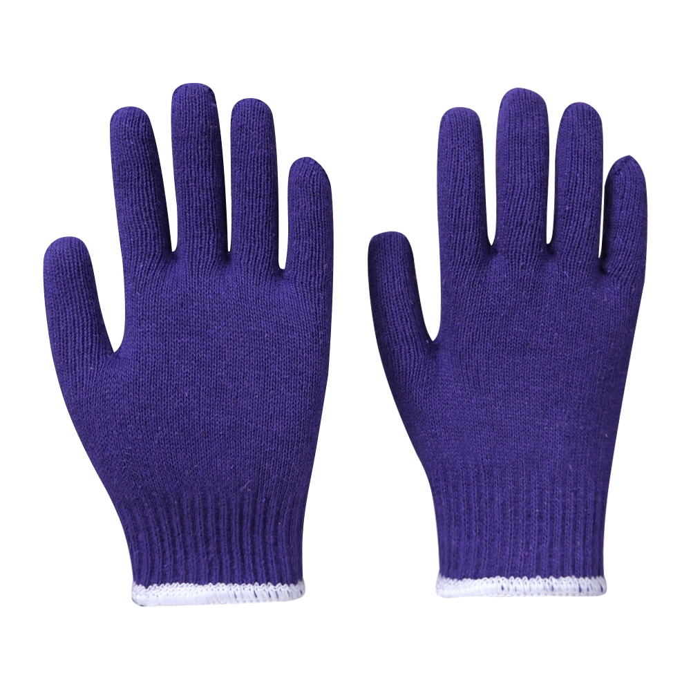 Hot Sale Pure Color Lady Women Cheap Winter Knitted Cotton Gloves for General Purposes