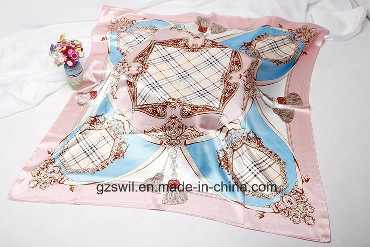 Custom Fashion Exhibition Decoration Digital Printing Promotion Polyester Fabric Bandana Scarf