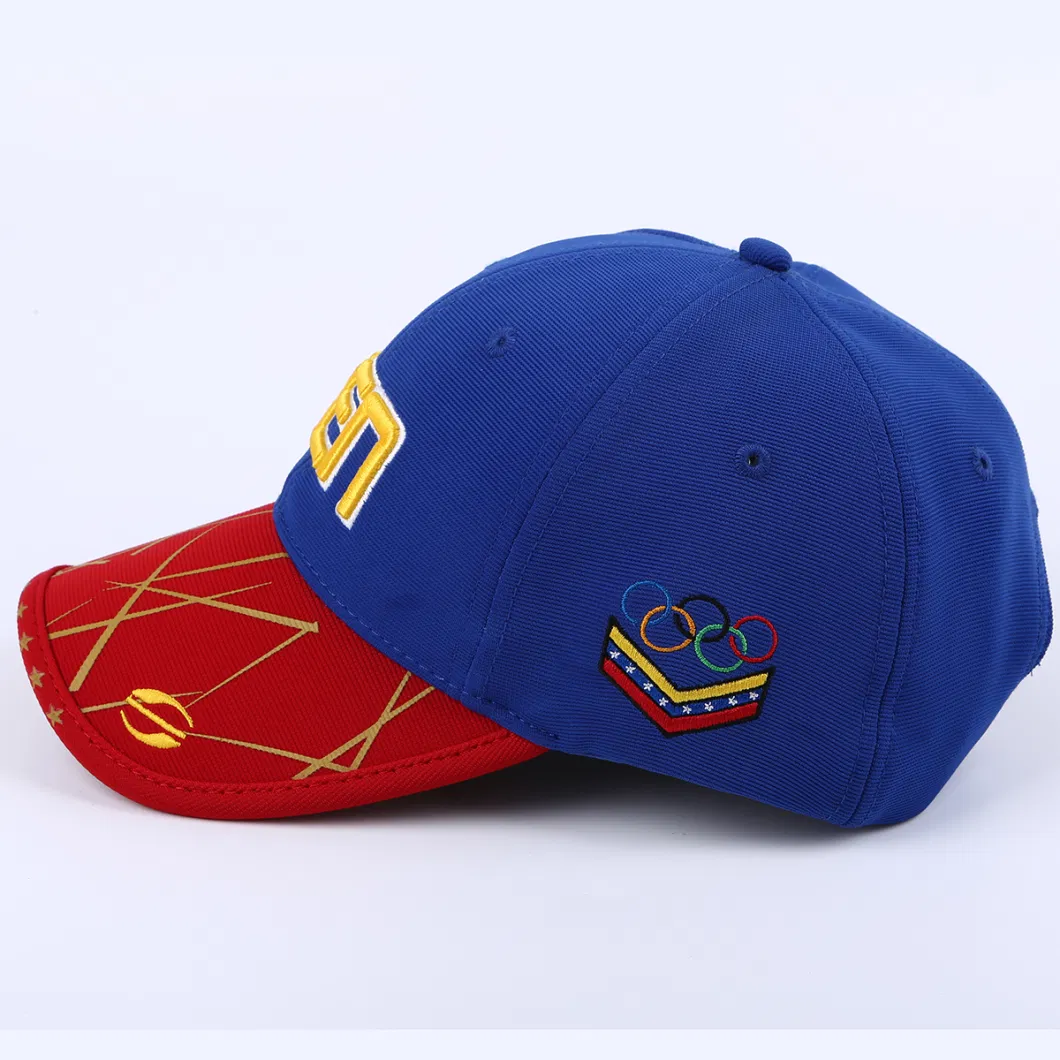 Wholesale High Quality Polyester Contrast Color Baseball Caps Personalized Sports Outdoor Unisex Hats