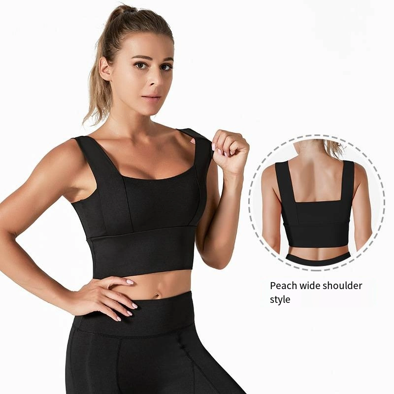 Young Lady Girl Fashion Wholesale Custom High Quality Breathable Soft Fitness Running Track Sports Yoga Wear Tank Tops with Bra