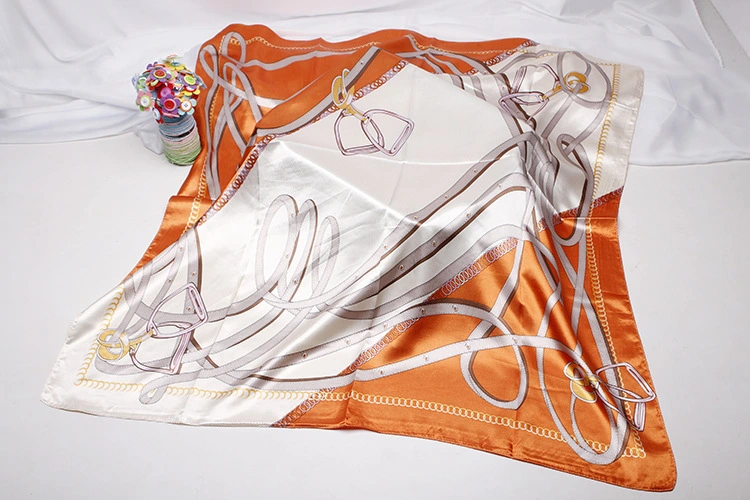 Summer Digital Printing Luxury Woman Big Polyester Scarves Custom Printed Personalized Chiffon Scarf for Women