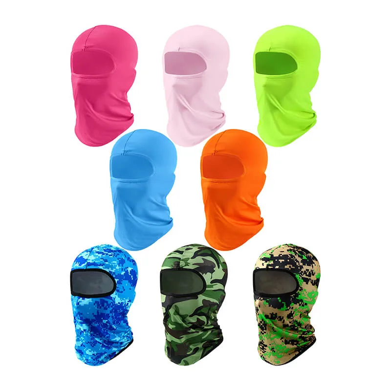 Hot Sale Popular Multicolored Custom Logo Balaclava 1 Hole Motorcycle Scarf Helmet Liner Full Face Cover Ski Masks