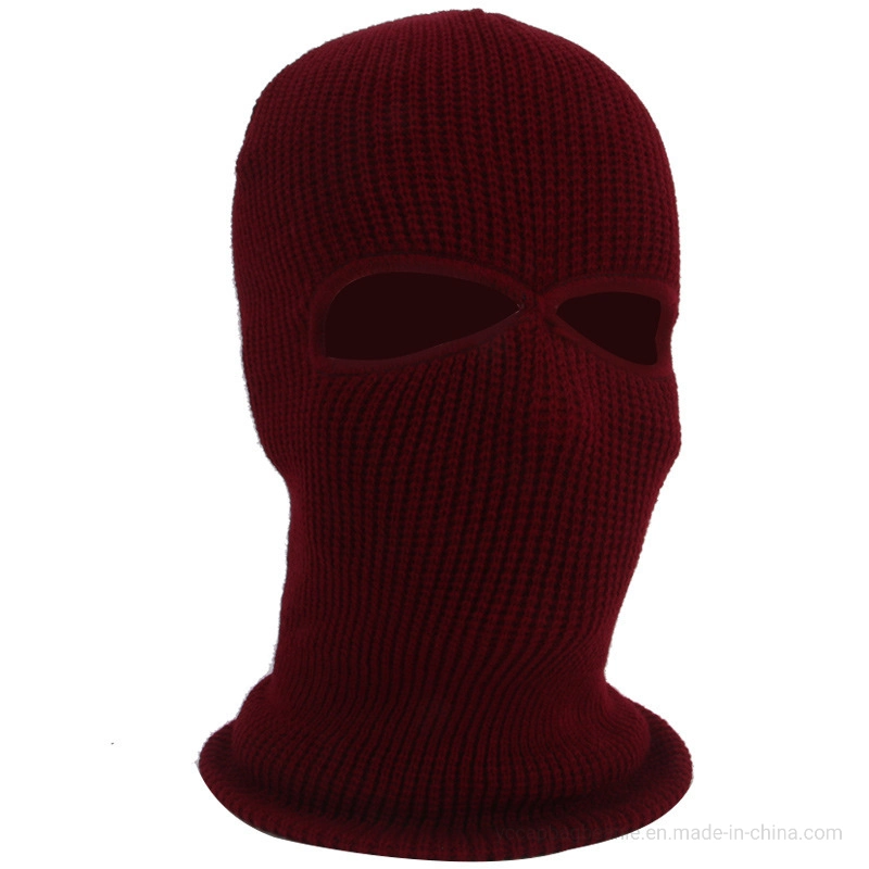 Custom White Knit Winter Facemask Balaclava