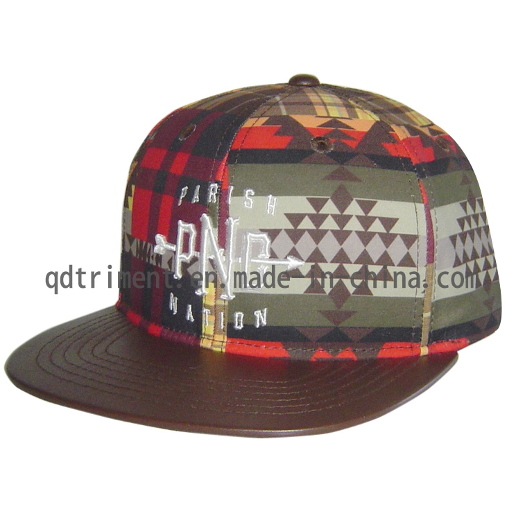 100% Polyester Snapback Flat Bill Outdoor Sport Camp Cap (TMFL6680-1)