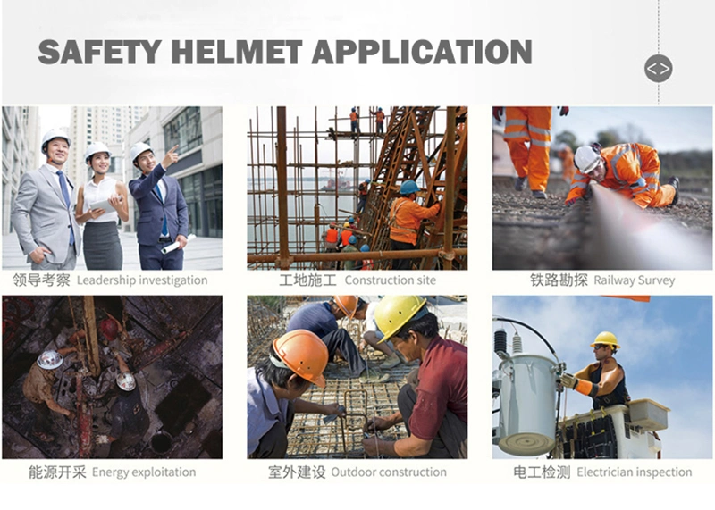 CE ANSI Verified Red ABS Shell Safety Helmet Working Hard Hat