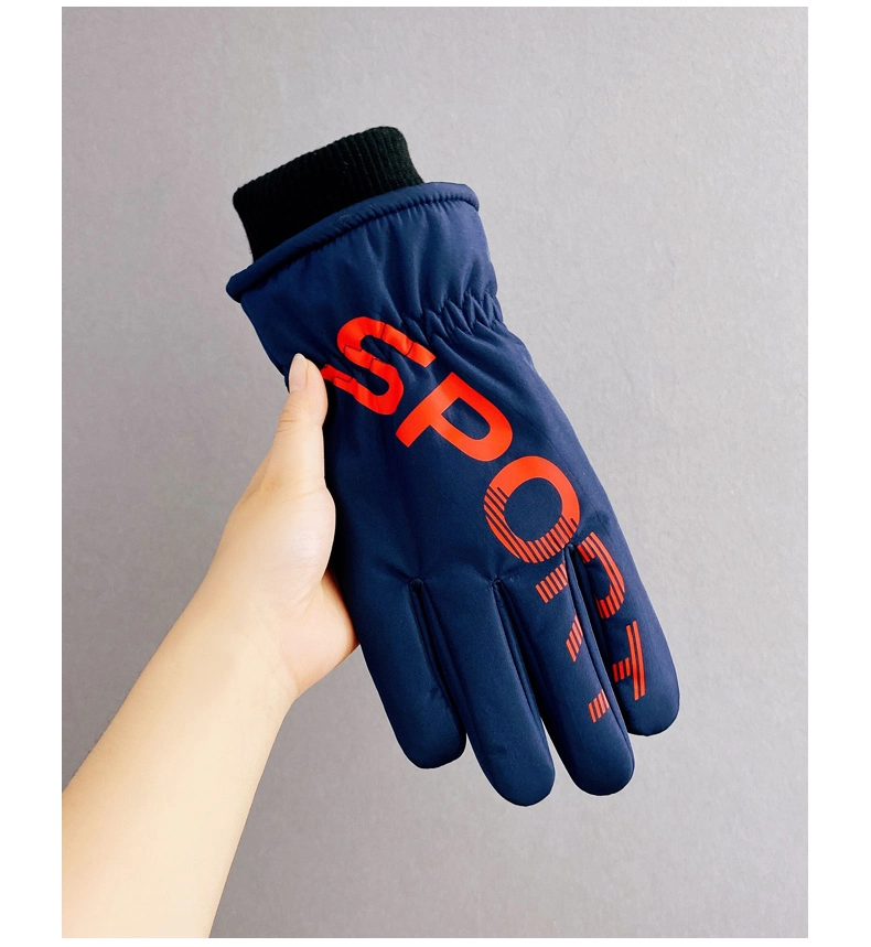 Men Women Acrylic Knitted Gloves Anti-Slip Outdoor Windproof Thermal Warm Custom Logo Touch Screen Winter Gloves