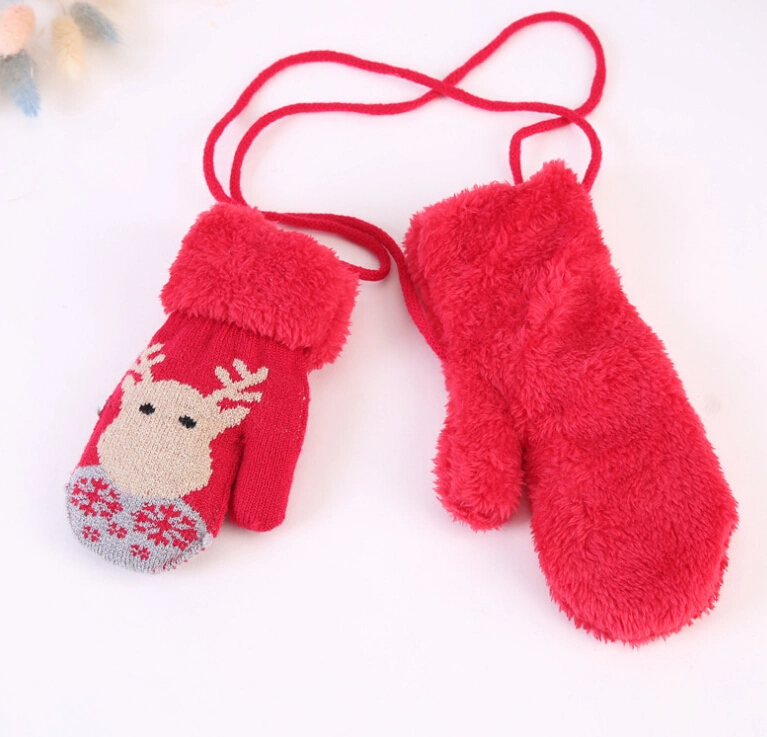 Toddler Magic Stretch Mittens Little Girls Soft Knit Mitten Baby Boys Winter Knitted Gloves