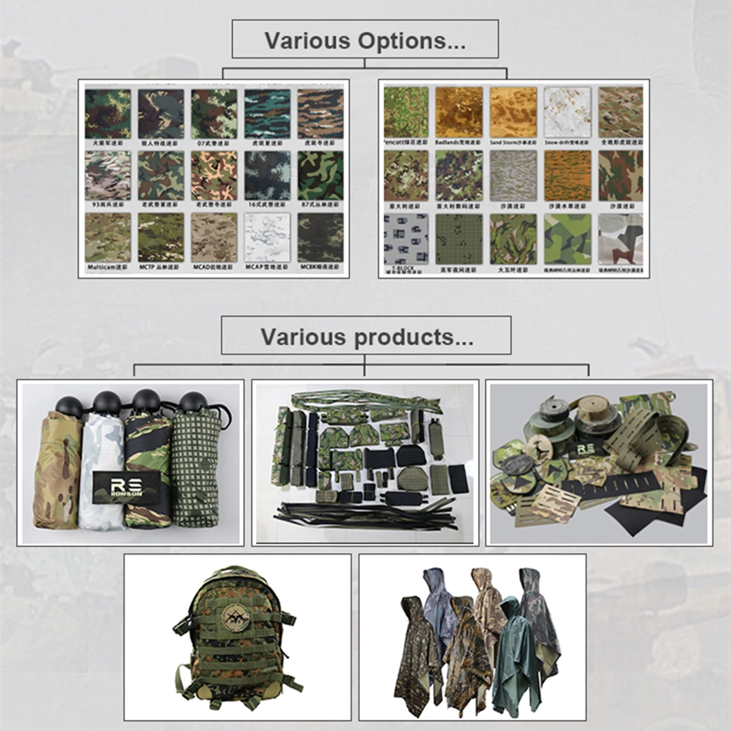 Hot Selling 65% Polyester 35% Cotton Blend Army Print Camouflage for Military Uniform Fabric