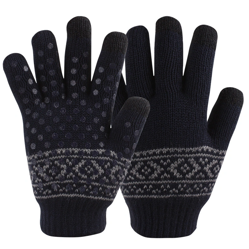 Winter Warm Touch Screen Jacquard Magic Non-Slip Winter Gloves