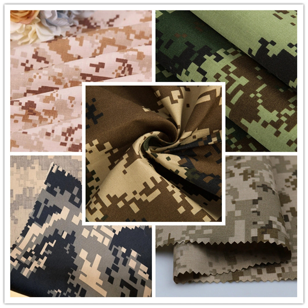 Hot Selling 65% Polyester 35% Cotton Blend Army Print Camouflage for Military Uniform Fabric