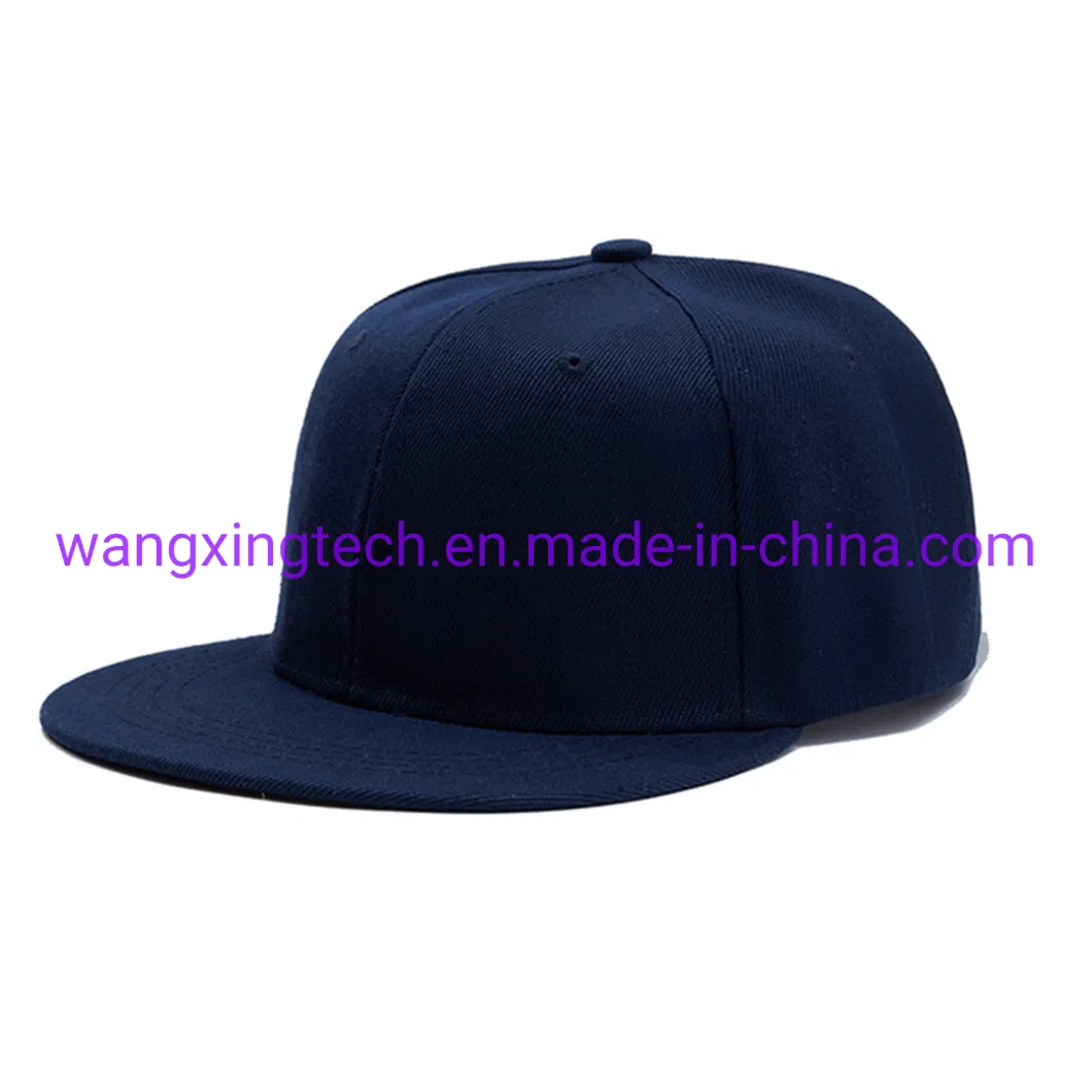 Wholesale Snapback Plain Baseball Cap Design Personalized Logo Embroidered Printing Hip Hop Fashion Hat