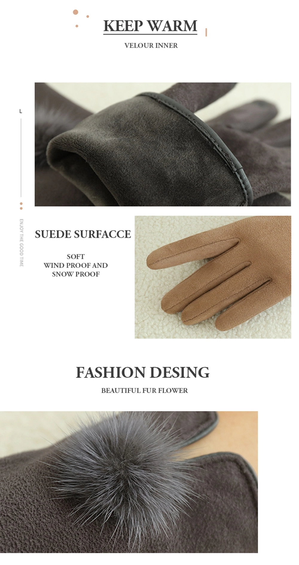 Wholesale Warm Comfortable Magic Lady Hand Winter Gloves