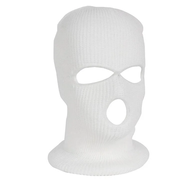 3 Hole Ski Mask Knitted Face Cover Hat Winter Balaclava