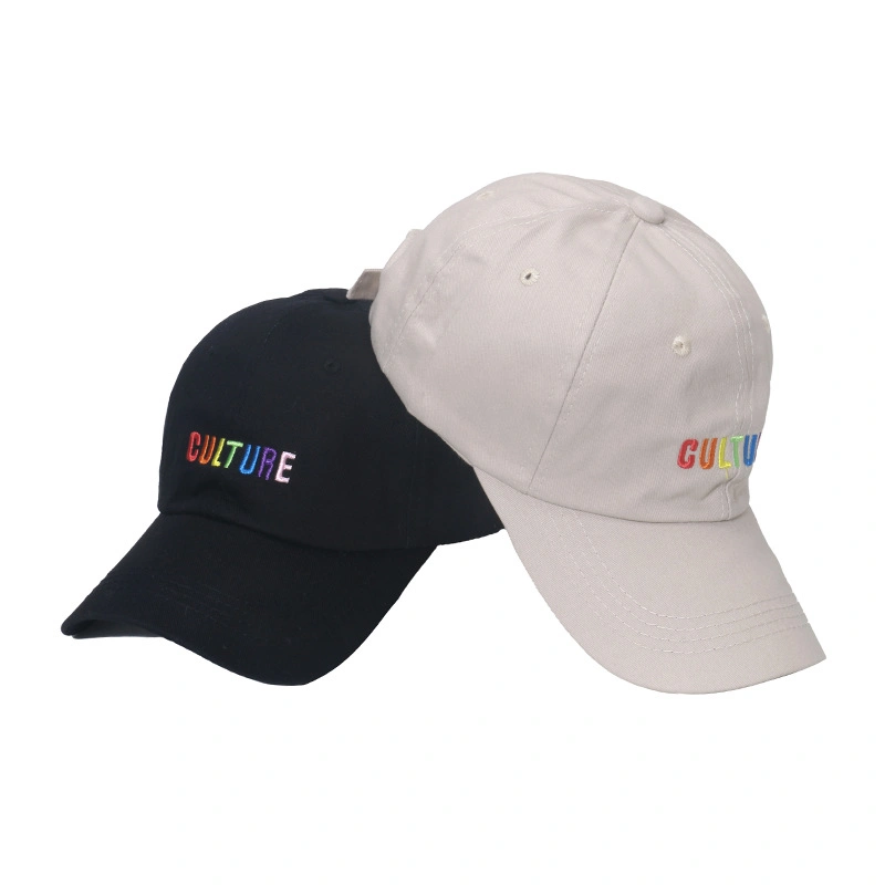 Fashion Wholesale Custom Logo 100%Cotton Adults Simple Style Sports Cap Hat