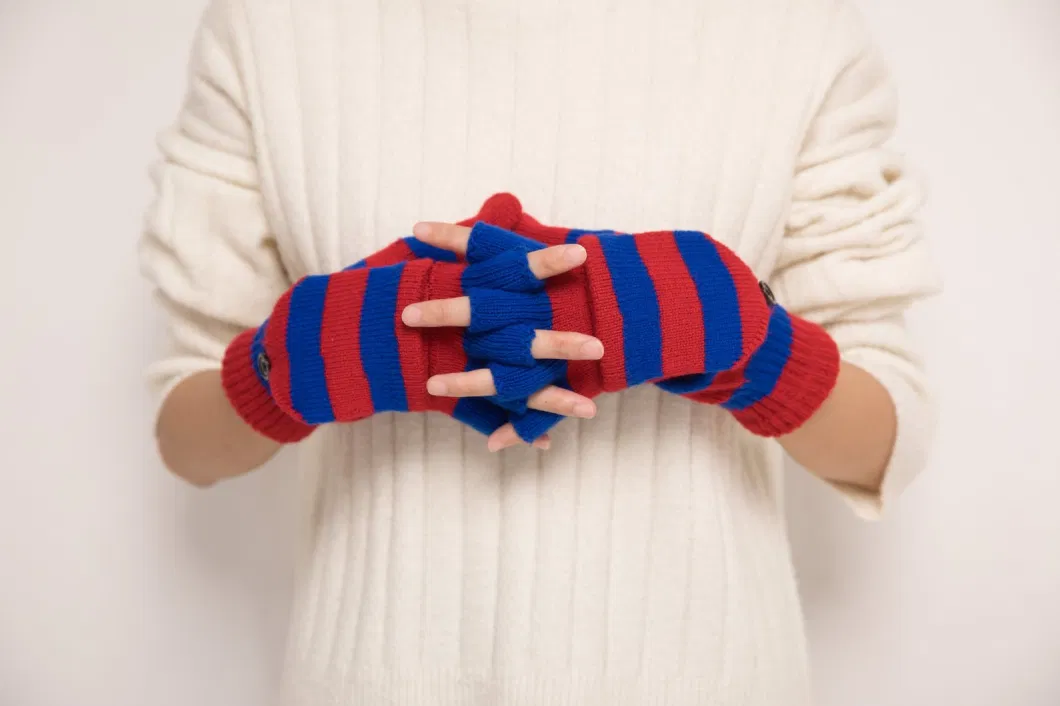 Good Quality Kids Children Knitted Acrylic Mittens Gloves