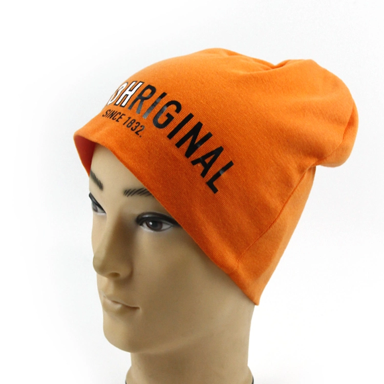 Fashion Printed Customized Colorful Beanie Hat Cap