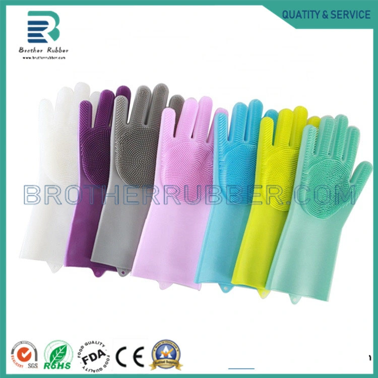 OEM Silicone Kitchen Glove Kitchen Dishwashing Gloves Magic Silicone Dishwashing Gloves