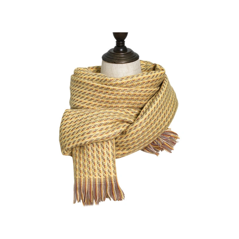 Cashmere Feel Scarf Oversized Thicken Tassel Shawls for Winter