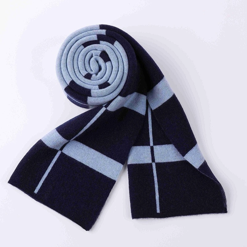 Softy Long Men Knitted Winter Simple Warm Cashmere Feeling Blended Fabrics Scarf
