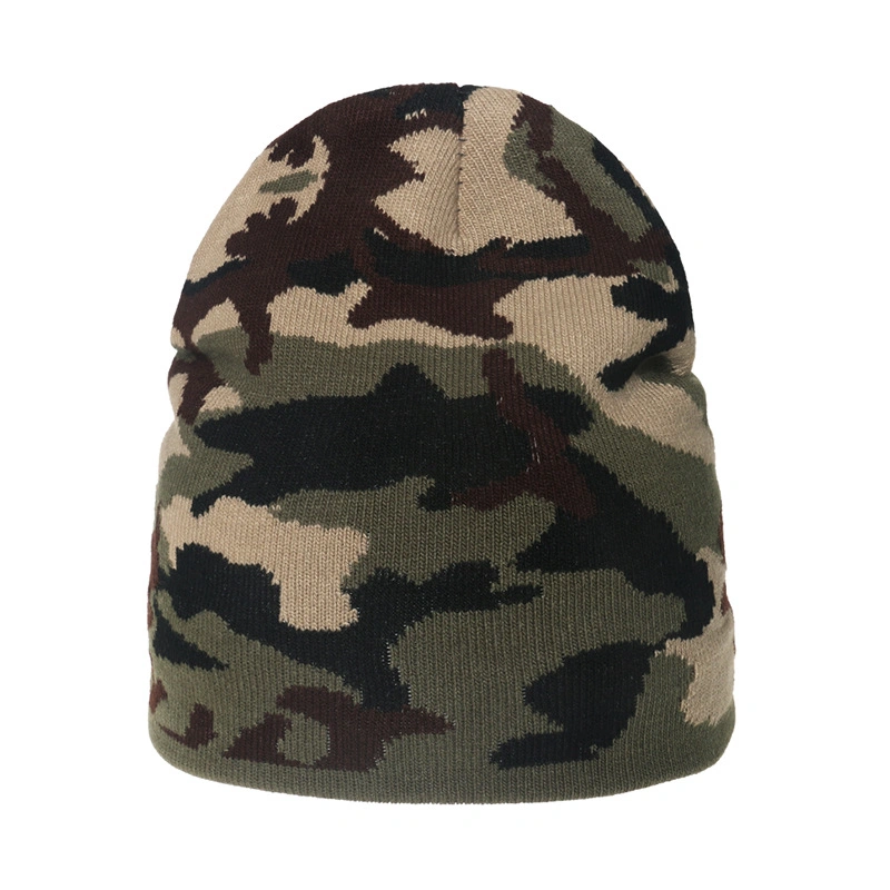 Wholesale Custom Logo Winter Warm Fashion Jacquard Beanie Hat Cap