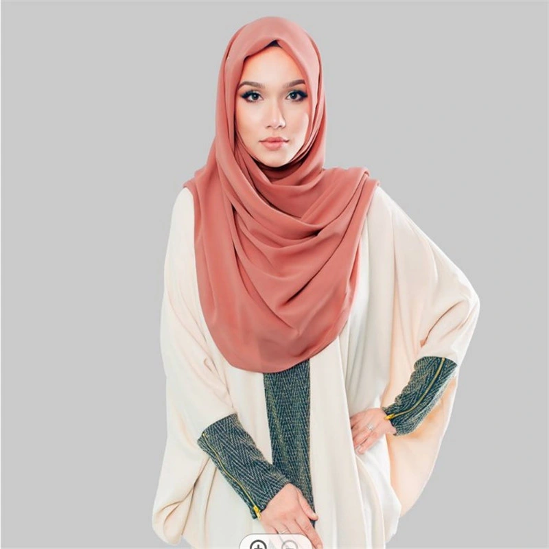 Latest Design High Quality Bubble Chiffon Hijab Fashion Thick Malaysia Head Scarf