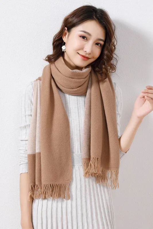 Wholesale Designer Custom Long Luxury Winter 100% Wool Women Scarf