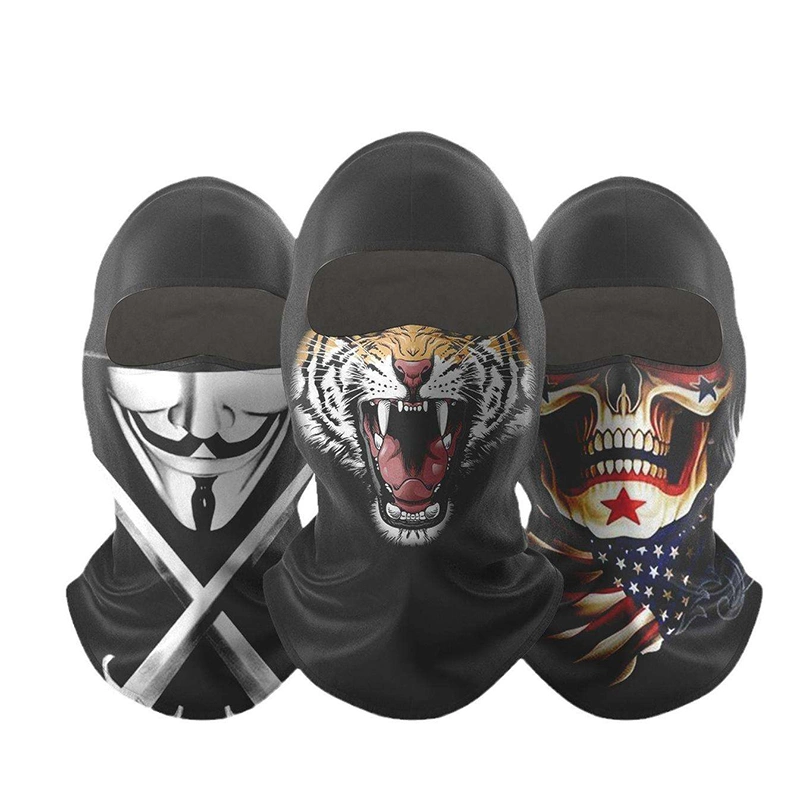Custom UV Protection Men Women Full Face Ski Mask Motorcycle Mask