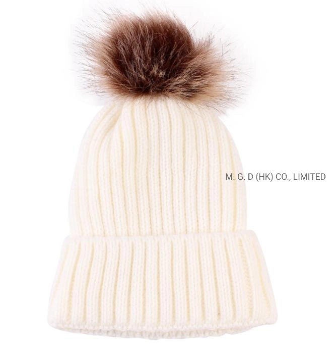 Winter Outdoor Thick Warm Knitted POM POM Beanie Hat