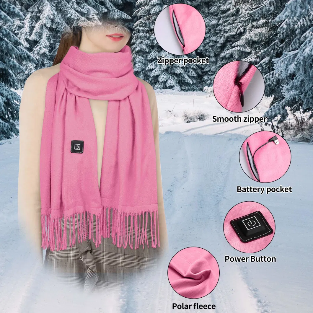 Polar Fleece USB Heated Warm Scarf