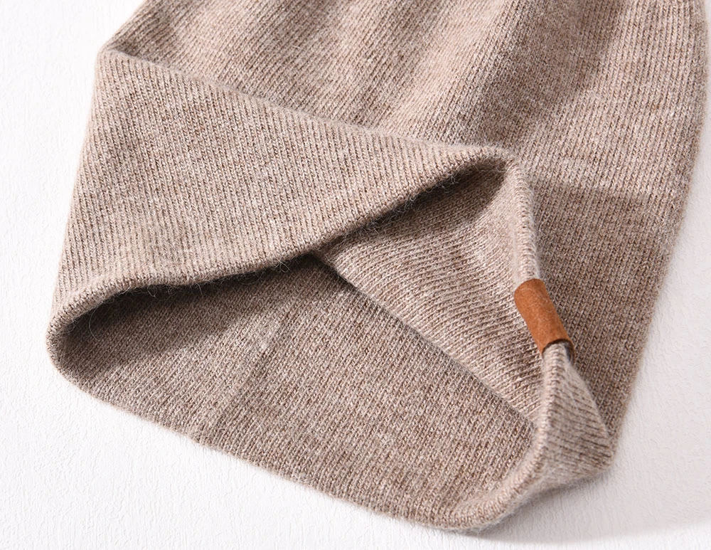 Cashmere Wool Knit Slouch Wholesale Slouchy Reversible Beanie Hat