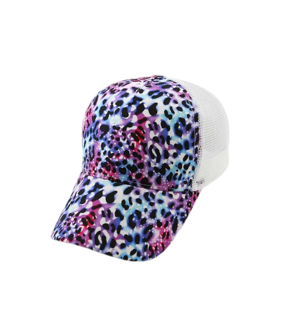 Wholesale Trucker Cap with Sublimation Printing Polyester 5 Panel Baseball Cap with Mesh Fashion Promotion Hat