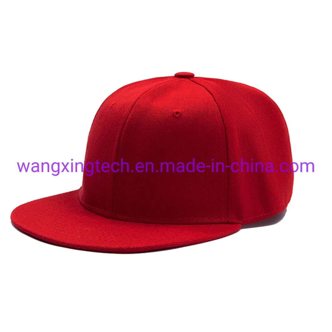 Wholesale Snapback Plain Baseball Cap Design Personalized Logo Embroidered Printing Hip Hop Fashion Hat