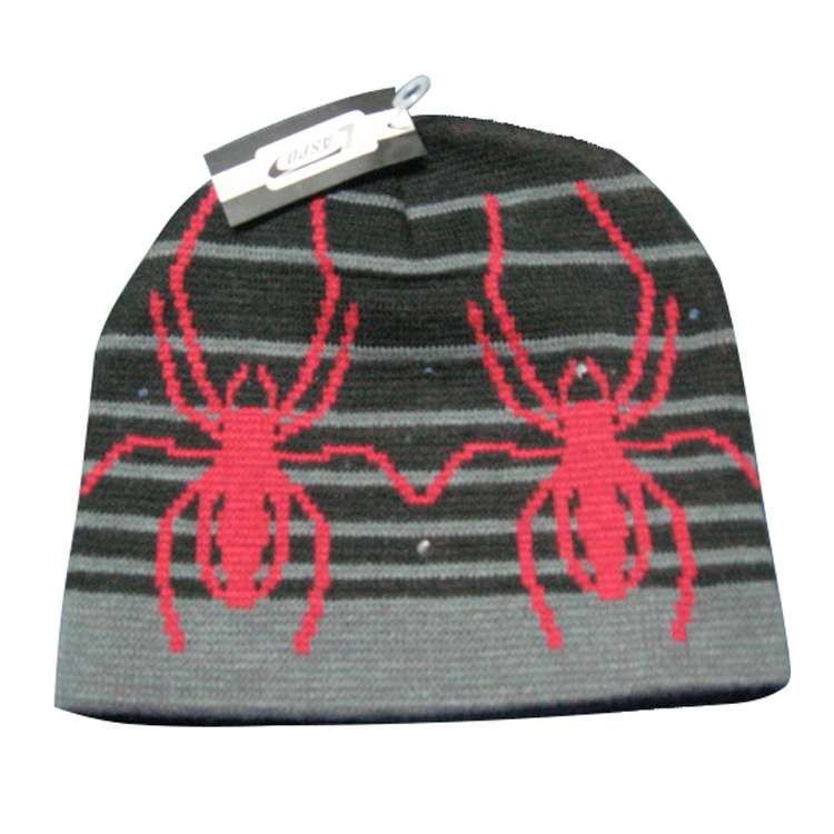Customized Jacquard Design Winter Knitted Beanie Caps with High Quality
