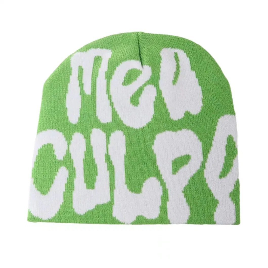 2023 New Knitting Beanies Hat Men Women Paragraph Quality Cap Mea Culpa Y2K Warm Fashion Hundred Take Cold Cap for Women Hats