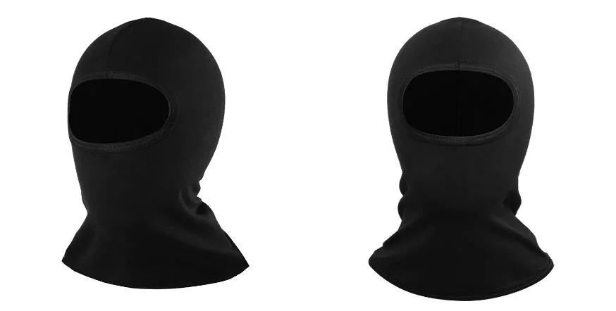 OEM Custom Black Knitted Cotton Polyester Acrylic Winter Balaclava