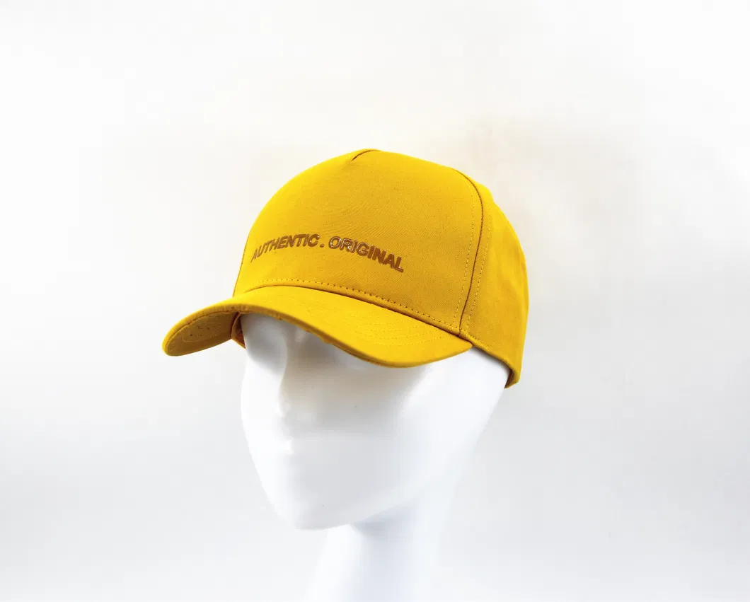 100% Polyester Fabric Cap with Gel Print Logo at Front