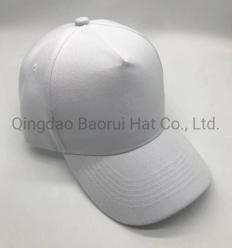 Blank acrylic Polyester Sports Caps Baseball Hats with Metal