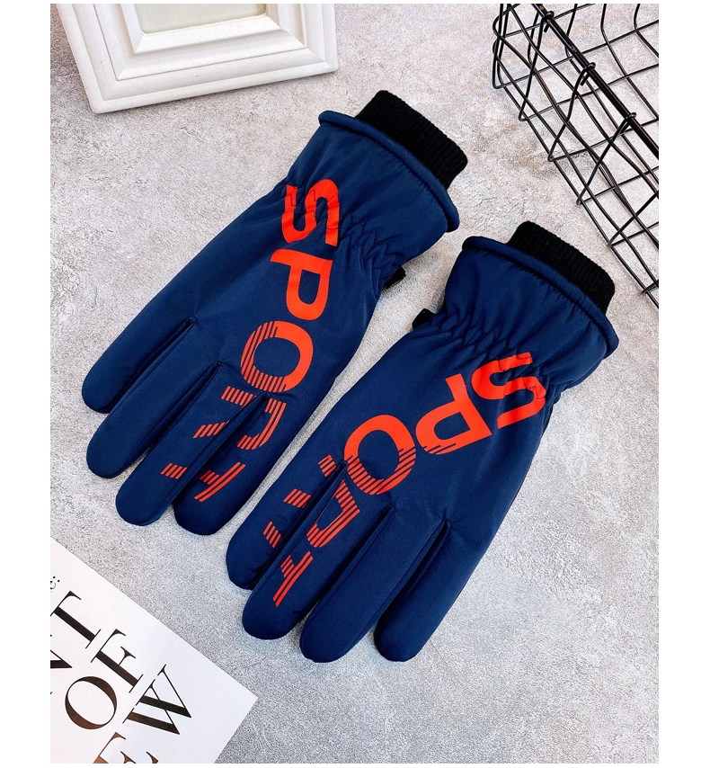 Men Women Acrylic Knitted Gloves Anti-Slip Outdoor Windproof Thermal Warm Custom Logo Touch Screen Winter Gloves