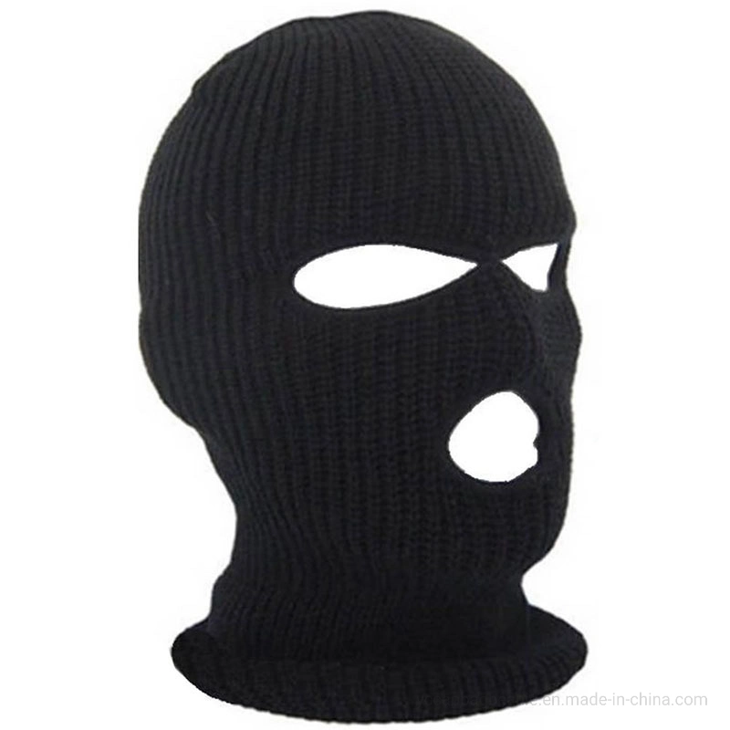 Custom White Knit Winter Facemask Balaclava