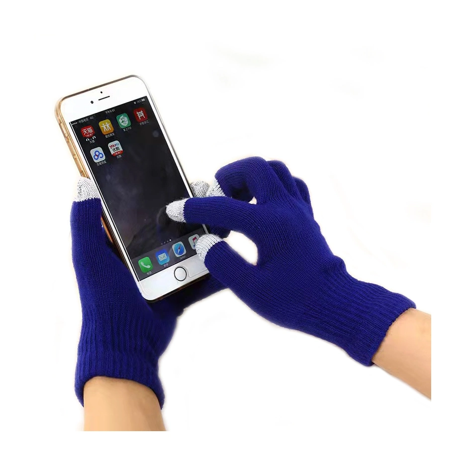 BSCI Winter Adult Knitted Acrylic Promotional Touch Screen Gloves