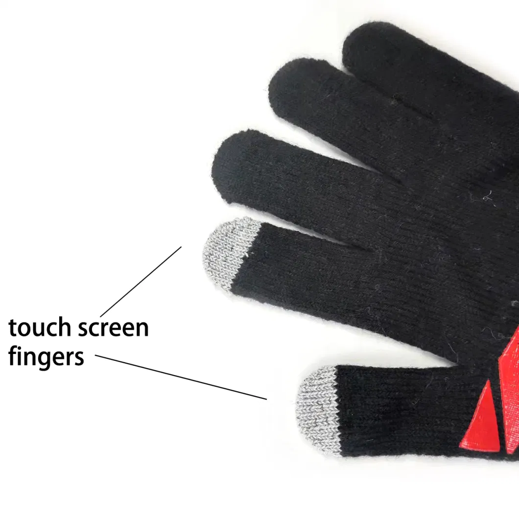 BSCI Winter Adult Knitted Acrylic Promotional Touch Screen Gloves