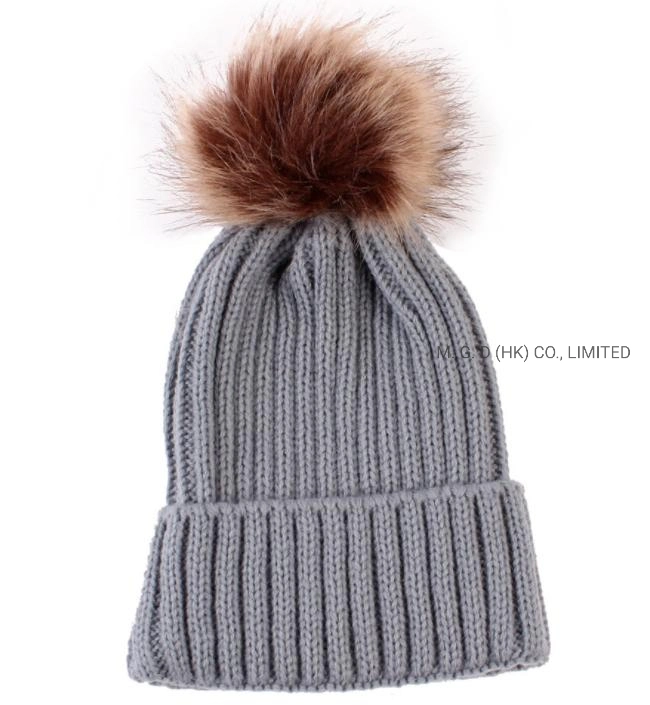 Winter Outdoor Thick Warm Knitted POM POM Beanie Hat